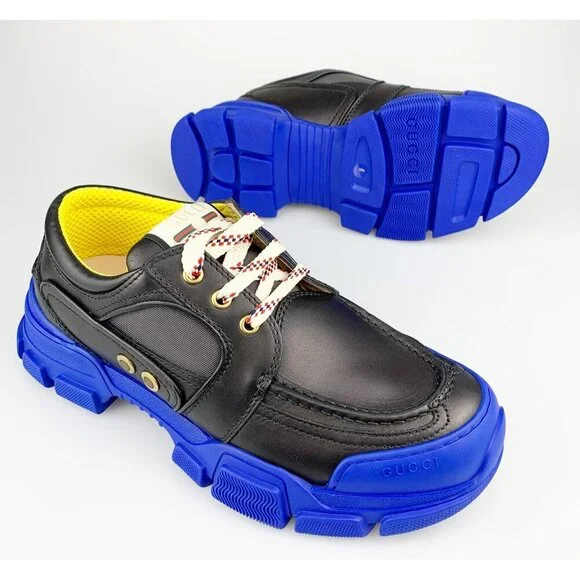 NIB Gucci men chunky hybrid shoes in black size 6